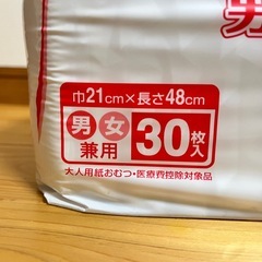 大人用紙おむつ　パッドタイプ　男女兼用　レギュラーサイズの画像