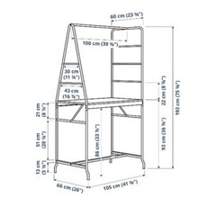 IKEA　HAVERUD ホーヴェルード テーブル 椅子2脚　　セットの画像