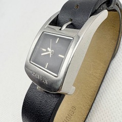 LANVIN ランバン　時計　黒　シルバー　美品の画像