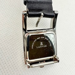 LANVIN ランバン　時計　黒　シルバー　美品の画像