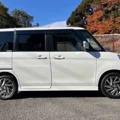 平成25年 スペーシア カスタム TS MK32S パール 走行21.3万キロ 車検対応可の画像