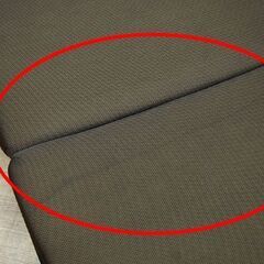 折りたたみベッド 幅80×奥192×高34cm セミシングル ブラウン系 キャスター付き 折り畳み 折畳み 札幌市 清田区 平岡の画像