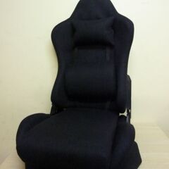 未使用/新品　訳あり特価　ゲーミング座椅子 回転式 レバー式 ハイバック 3Dランバーサポート コンパクト ゲーミング ブラックの画像