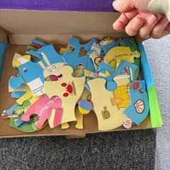 peppa pig Book&Giant Floor Puzzle新品未使用の画像