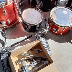 【B425】Pearl　ドラムセット　ジャンク　詳細不明の画像