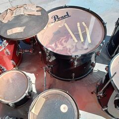 【B425】Pearl　ドラムセット　ジャンク　詳細不明の画像