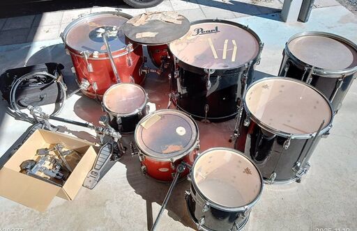 【B425】Pearl　ドラムセット　ジャンク　詳細不明