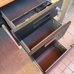 【未使用・激安】オフィスコム 両袖デスク 幅1400 ブラック 事務机 オフィスデスク パソコンデスクの画像