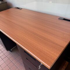 【未使用・激安】オフィスコム 両袖デスク 幅1400 ブラック 事務机 オフィスデスク パソコンデスクの画像