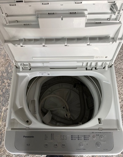 パナソニック 全自動洗濯機 6kg NA-F6B1-H サンドグレー ビッグウェーブ洗浄
