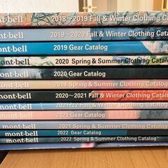 mont-bell　モンベル　会員カタログ　2018年～2022年　13冊の画像