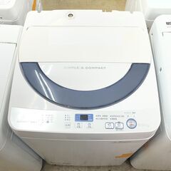 【リサイクルショップどりーむ荒田店】No.5145 洗濯機 SHARP/シャープ ES-GE55R-H 2016年製 5.5kgの画像