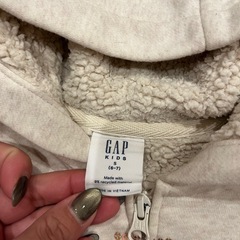 GAP Kids パーカー 6-7歳 ベージュの画像