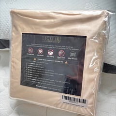 サテン生地のシーツセットの画像