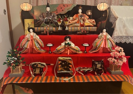 ひな人形五人飾り