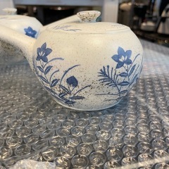 【引き取り限定】中古品　急須　2個セット　白　花柄の画像