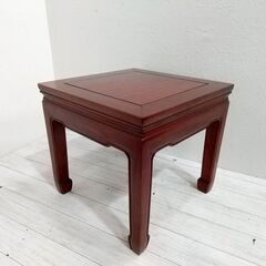 唐木家具/ 花梨無垢/ カリン/ サイドテーブル/ 花台/ 飾り台/ 盆栽台/ 高級/ 唐木/ 飾り台/ 天然木/ レトロ/ 和モダン　C0EY0115の画像