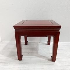 唐木家具/ 花梨無垢/ カリン/ サイドテーブル/ 花台/ 飾り台/ 盆栽台/ 高級/ 唐木/ 飾り台/ 天然木/ レトロ/ 和モダン　C0EY0115の画像