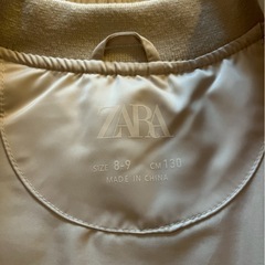 【美品】Zara kids スタジャン130cmホワイトの画像
