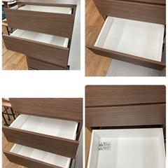 S778 ⭐ NITORI ニトリ ６段ハイチェスト クエス60 幅59.1cm USEDの画像