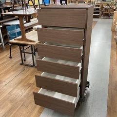 S778 ⭐ NITORI ニトリ ６段ハイチェスト クエス60 幅59.1cm USEDの画像