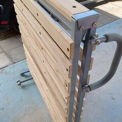 【B427】折りたたみベット　シングルサイズ　すのこ　の画像