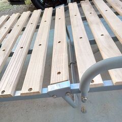 【B427】折りたたみベット　シングルサイズ　すのこ　の画像