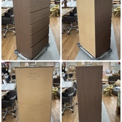 S778 ⭐ NITORI ニトリ ６段ハイチェスト クエス60 幅59.1cm USEDの画像