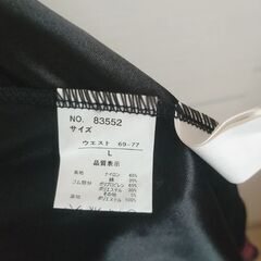 レディース　ミモレスカート　花柄　レース　黒　赤　総ゴムの画像