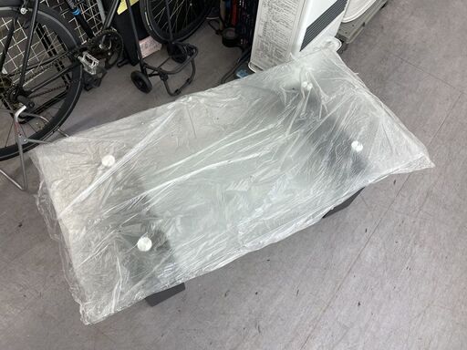 未使用品！ ガラステーブル ローテーブル 幅120×奥行60×高さ41cm センターテーブル ガラス天板 札幌市手稲区