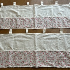 カフェカーテン　花柄の画像