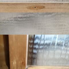 レトロ ガラス戸 木製 すりガラス 建具 インテリア DIYに　/UJ-1384 1Fの画像