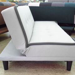 新品アウトレット品 リクライニングソファベッド アルトGY G-2514の画像