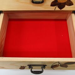 焼杉 整理箱 4段 24x36x20cm 未使用品 G-2515の画像