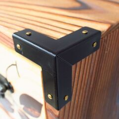 焼杉 整理箱 4段 24x36x20cm 未使用品 G-2515の画像