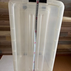 美品　大きいサイズ　コロ付き押入れ収納2個セット　の画像