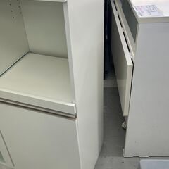 ★リユースのサカイ千葉中央店★  レンジ台 ホワイト H111×D40×W75 クリーニング済み TC5444の画像