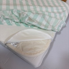 サンデシカ ぜんぶ洗える ミニベビー布団セット パステルエトワール8点セットの画像