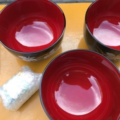 桂由美　お椀とお盆のセットの画像