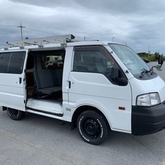 平成17年 マツダ ボンゴ ガソリン AT ETC、キャリア付き！両側スライドドア！キャンプ、アウトドアしたい方オススメ！4ナンバー登録で税金も安い！車検満タン！すぐ乗れます！整備！エアコン修理済み！の画像