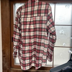 メンズシャツチェックMサイズの画像