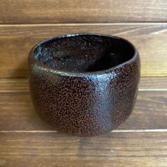 【愛品倶楽部柏店】茶碗 　 一入 黒茶碗 銘「曙」写 　佐々木昭楽　共箱　 茶道具の画像