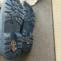 ムーンスター スノーブーツ 女の子 24cm ブーツ　スパイク キッズ 子供 ジュニア キッズスノーブーツ　ネイビーの画像