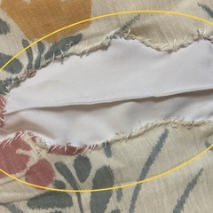 敷布団　S 100✖️191✖️h5cm   ベージュに花柄の画像