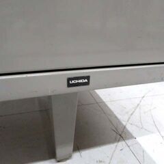 ※カギ欠品 UCHIDA 片袖 事務机 幅106×奥行73×高さ73.5㎝ グレー系 オフィスデスク オフィス家具 ウチダ 苫小牧西店の画像