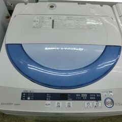 洗濯機 5.5kg 2014年製 SHARP ES-GE55P ホワイト×ブルー 動作確認済み シャープ 札幌市 西野店の画像