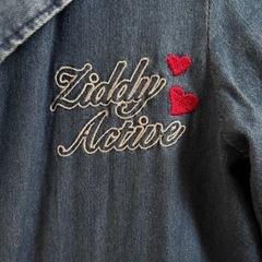 【130】ZIDDYデニムロングジャケットジャンパーの画像