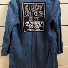 【130】ZIDDYデニムロングジャケットジャンパーの画像