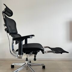 【美品】エルゴヒューマン2 プロオットマン ブラックフレーム ブラック EHP2-LPL-DR-BF-BKの画像