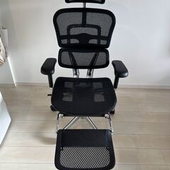 【美品】エルゴヒューマン2 プロオットマン ブラックフレーム ブラック EHP2-LPL-DR-BF-BKの画像